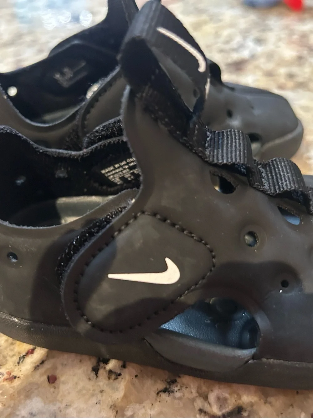 Nike Kids Black Slip-On Water Shoes toddler size 5